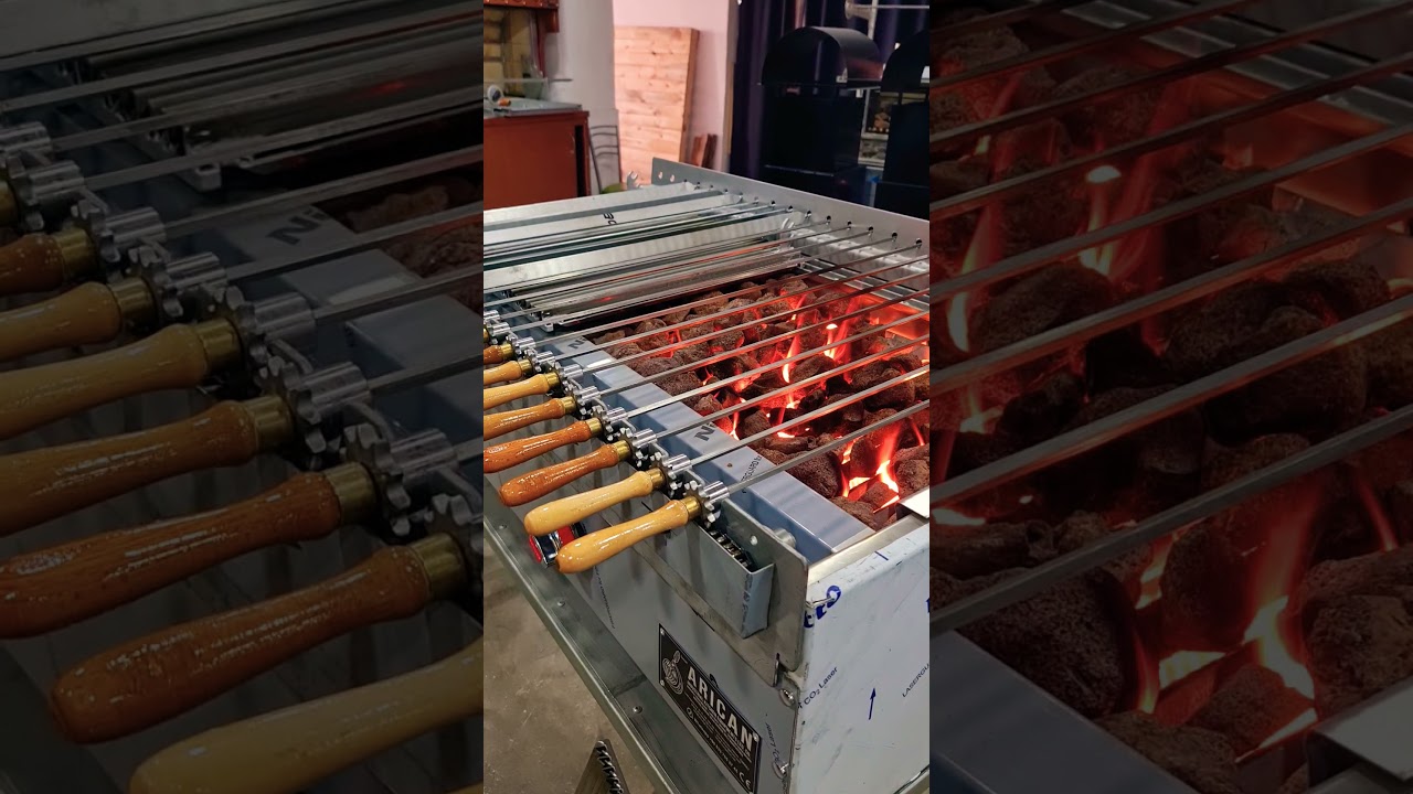 Automatic Rotating Grill Kebab Machine شواية كباب غاز بروفيشينال