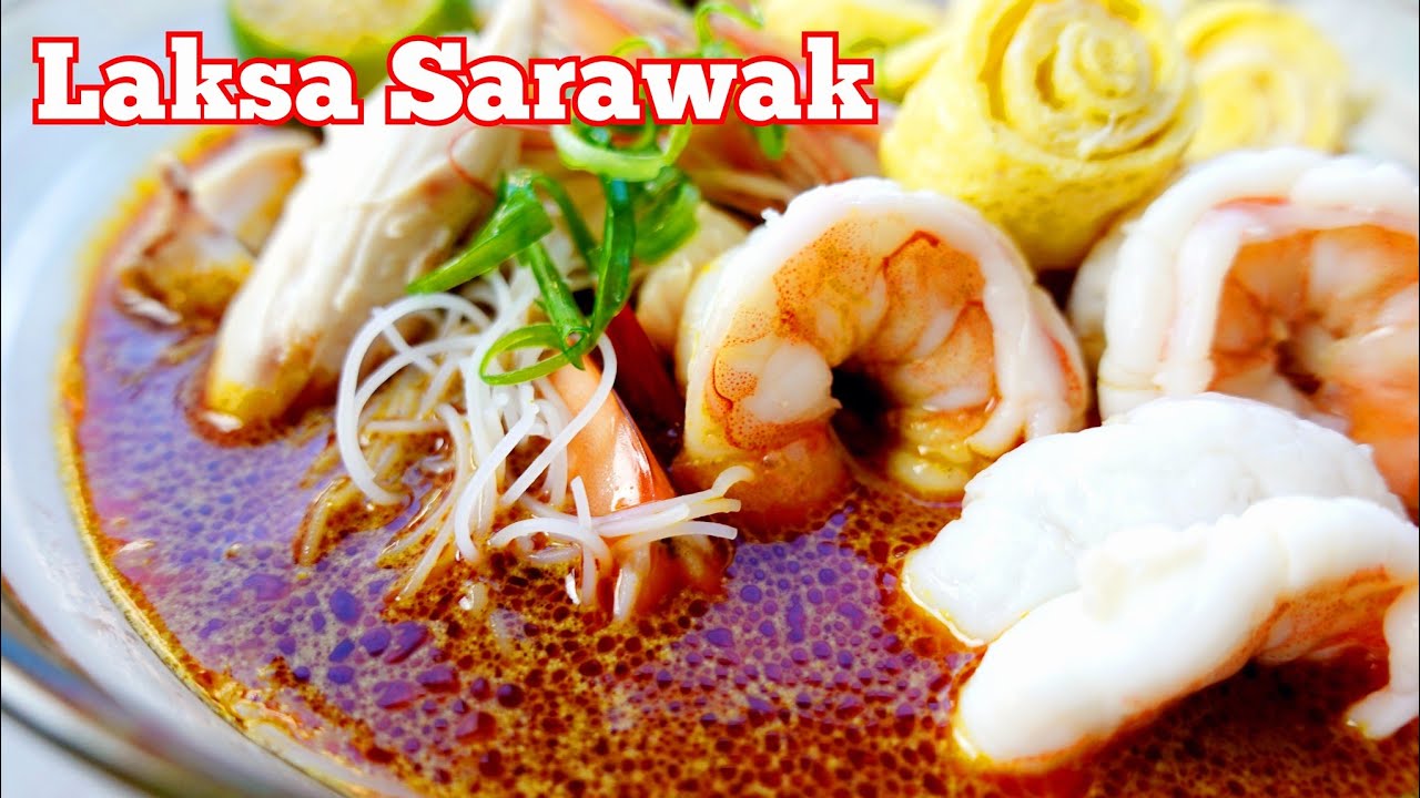 Discover the Secrets to Making Authentic Sarawak Laksa Noodle Soup from Scratch