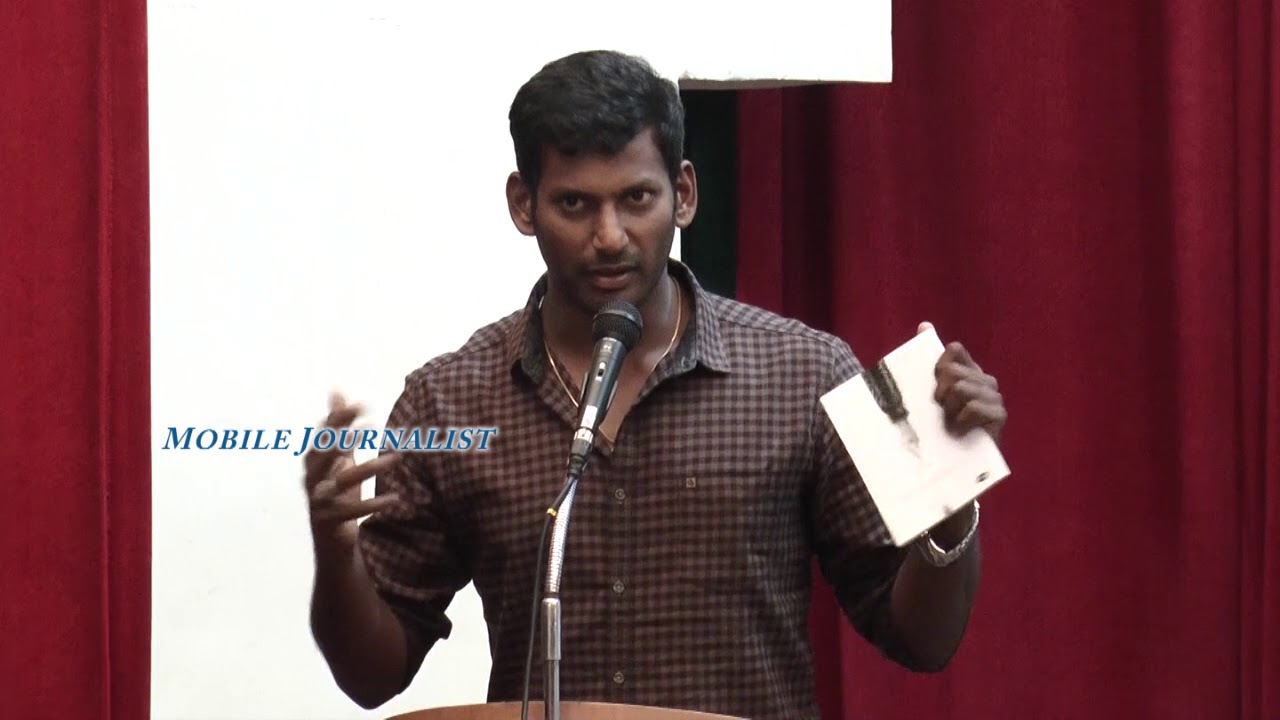 Vishal Speech Linguswamy in Lingu Hiku Book Launch - 2018 | Mobile Journalist