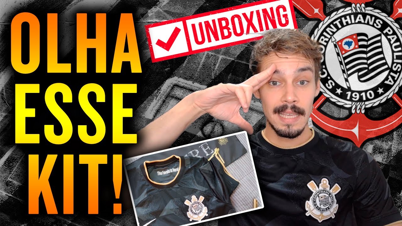SUPER KIT COM NOVA CAMISA DO CORINTHIANS 2022/23 (UNBOXING)