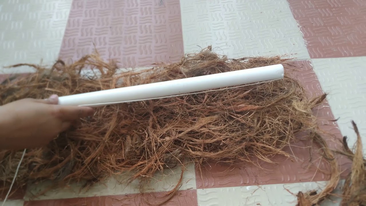 DIY- moneyplant Coco Coir Stic# use of coco fibers to make natural stick for moneyplant and vines