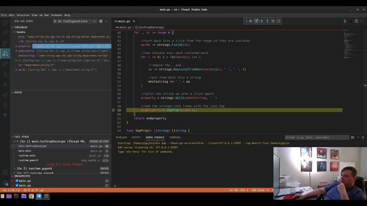 How to do golang string manipulation for apis