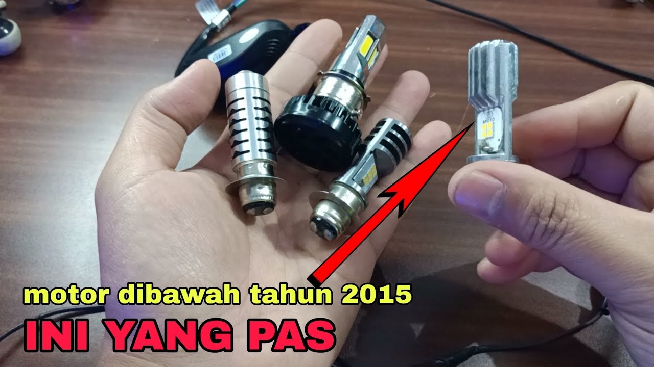 LAMPU LED UNTUK MOTOR REVO 2013 l lampu utama