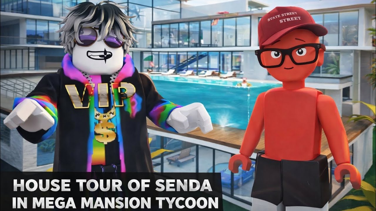 HOUSE TOUR OF SENDA IN MEGA MANSION TYCOON 