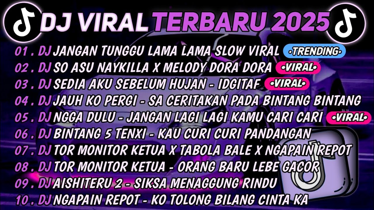 DJ TIKTOK TERBARU 2025🎵DJ JANGAN TUNGGU LAMA LAMA🎵DJ SO ASU NAYKILLA X MELODY DORA DORA ||FULL ALBUM