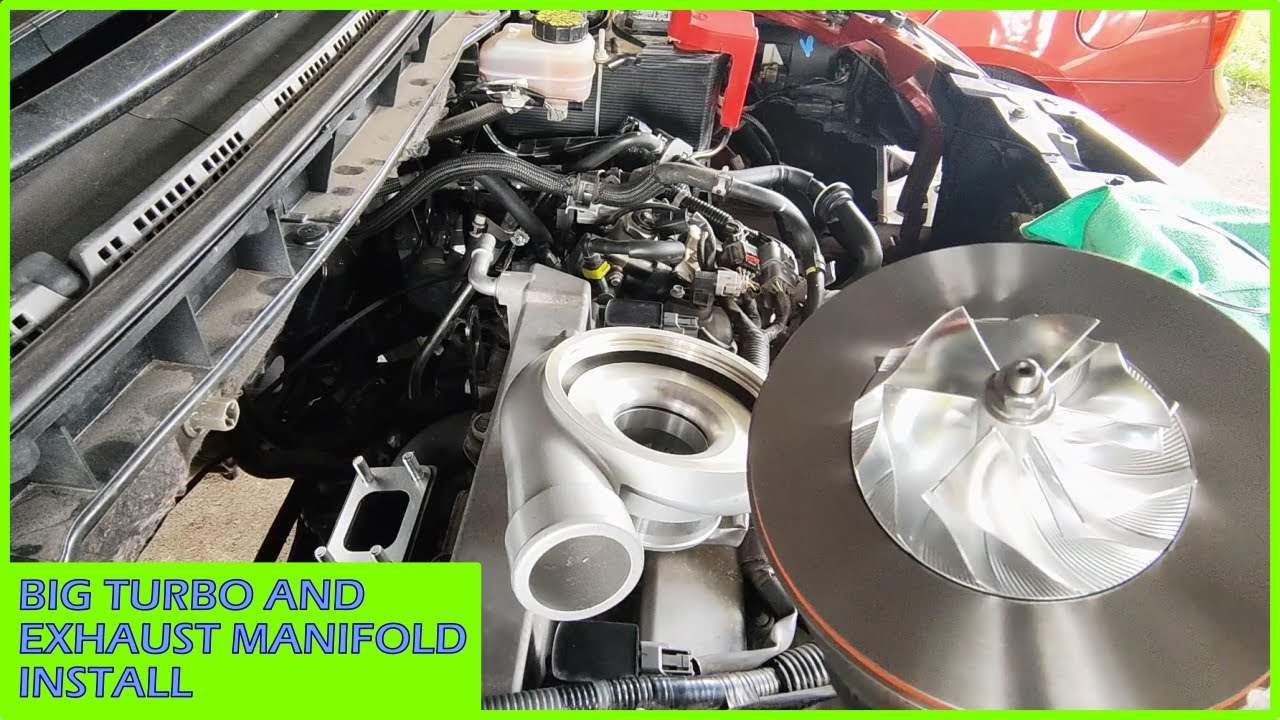Big Turbocharger And Exhaust Manifold Install (Top Mounted) - Mazda CX-7