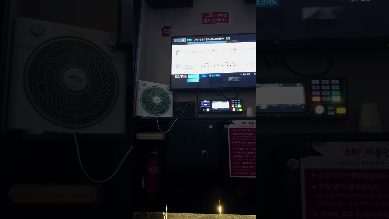 다시사랑한다면 불러보았다 (-1key)