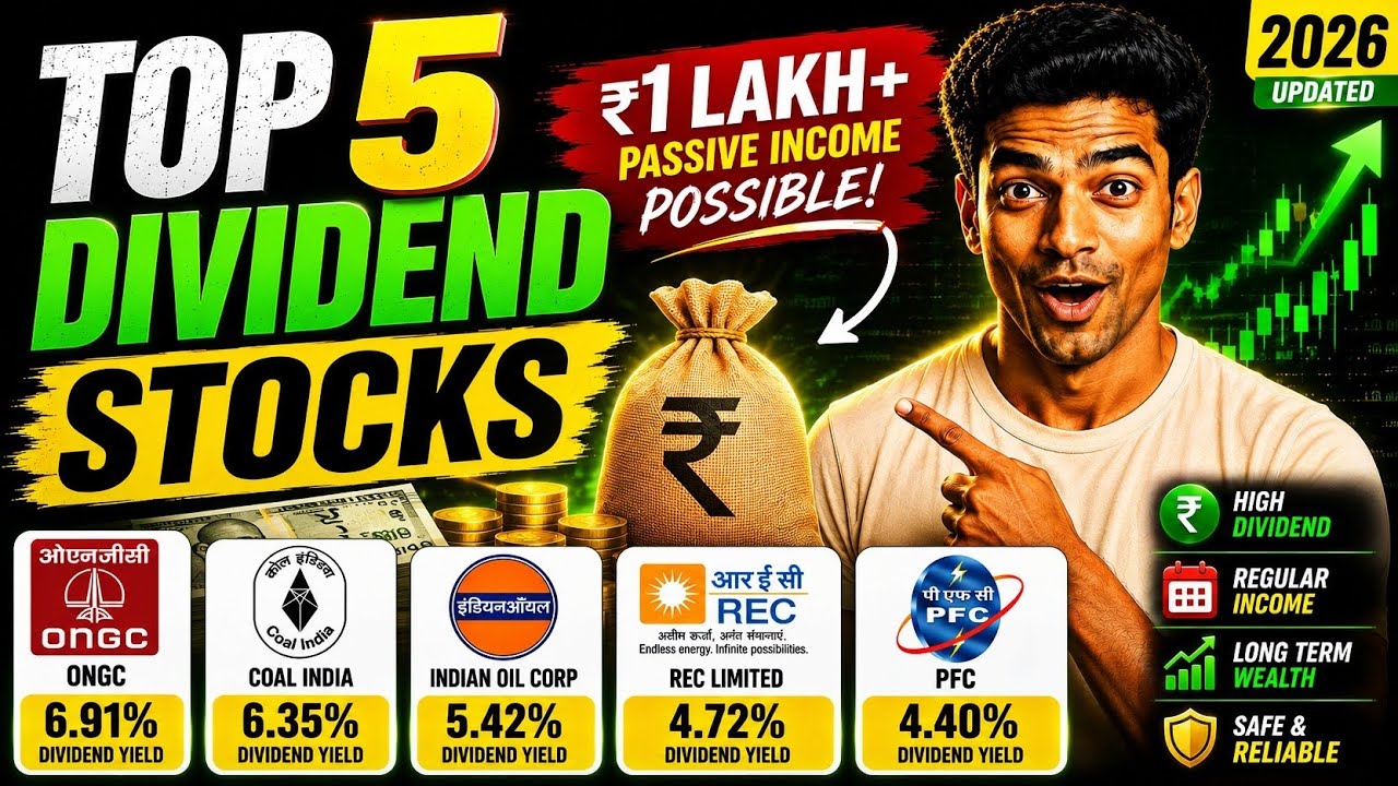 Top 5 Dividend Stocks to Buy in 2026 | Passive Income Machine!