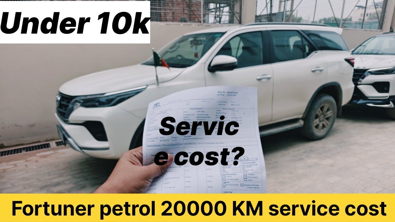 Diesel se bhi sasti service || Fortuner petrol 20000 KM service cost 