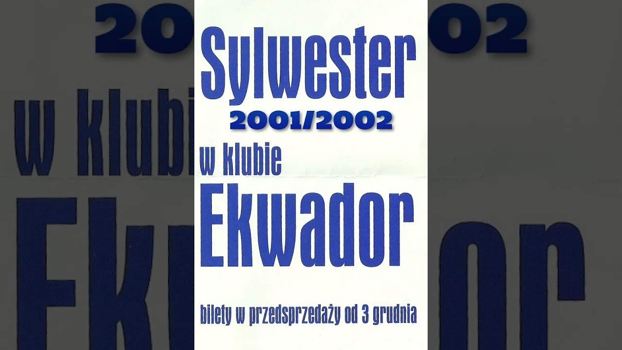 EKWADOR MANIECZKI 2001 🍾  DJ.KRIS & RACHELA  / SYLWESTER  🥳