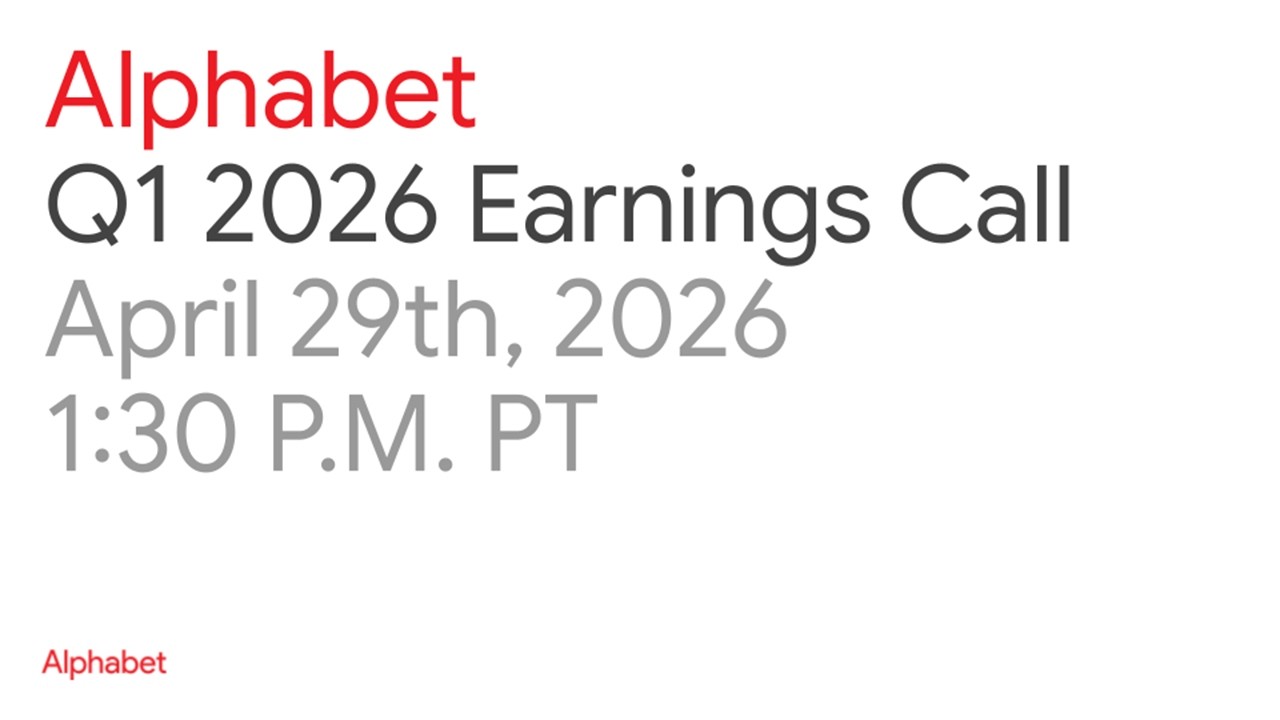 Телефонная конференция Alphabet по итогам первого квартала 2026 года.
