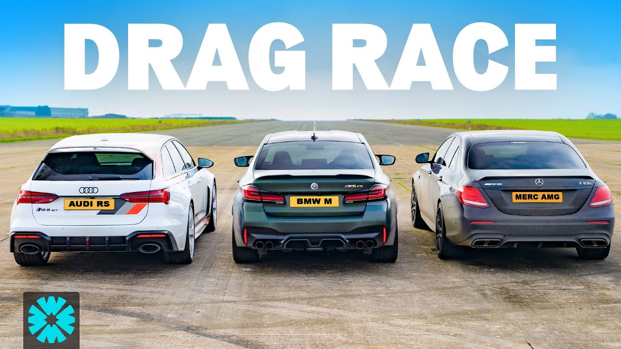 V8 RACE: Audi RS6 GT против BMW M5 CS против AMG E63 S