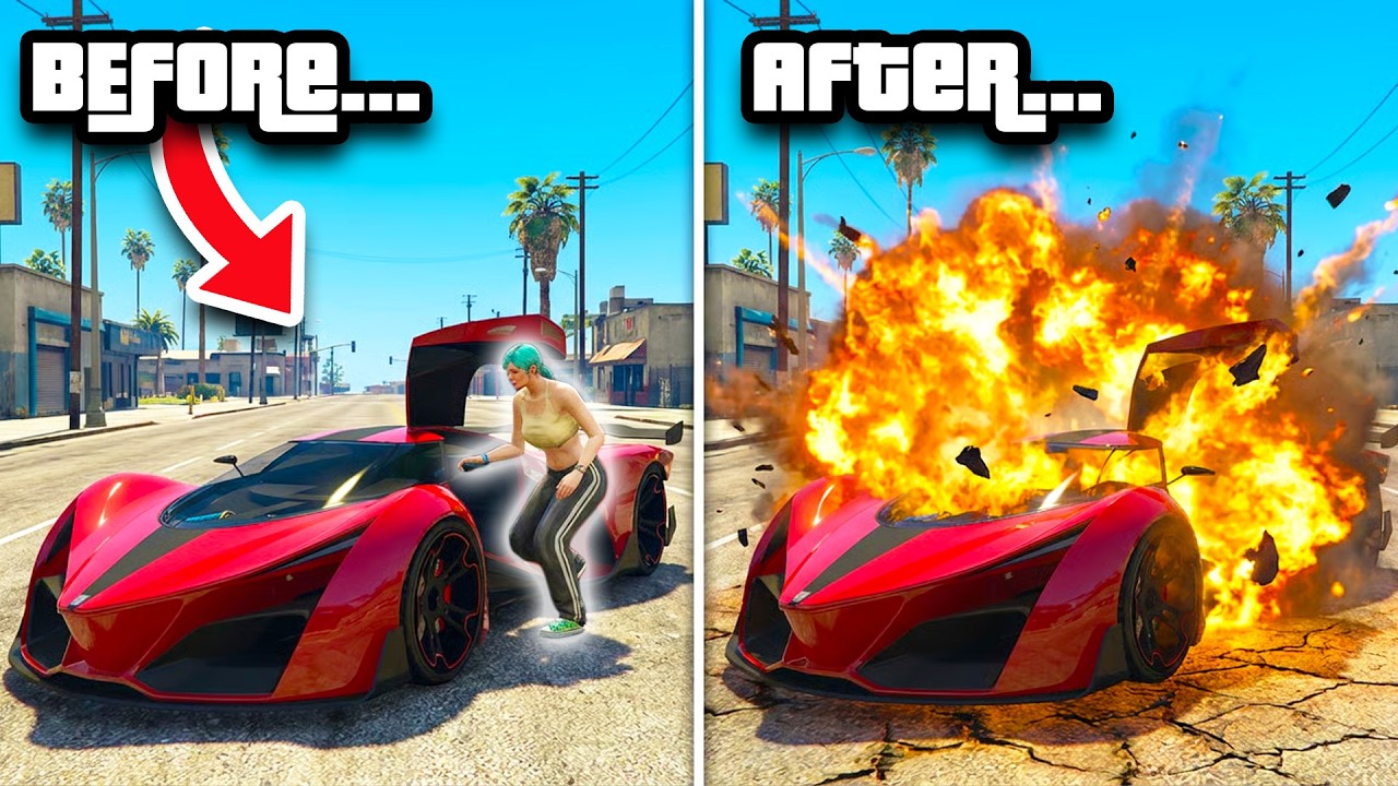 I turned a FERRARI into a BOMB in GTA 5 Online!