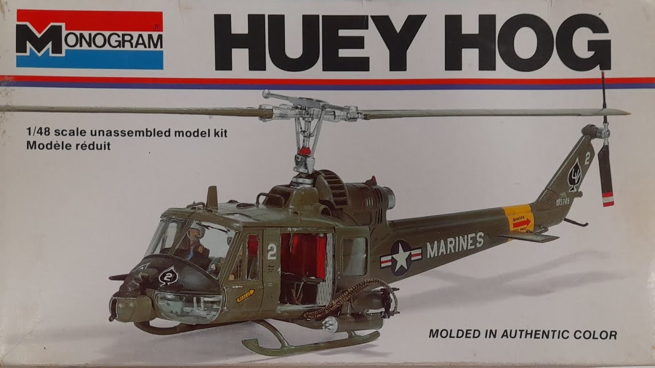 Monogram 1/48 Huey Hog WIP update #1.
