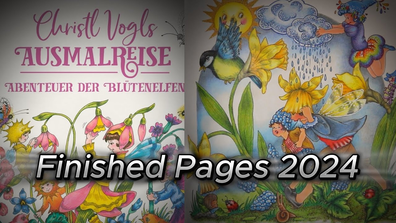 Coloring Book - Ausmalreise - Abenteuer der Blütenelfen by Christl Vogl