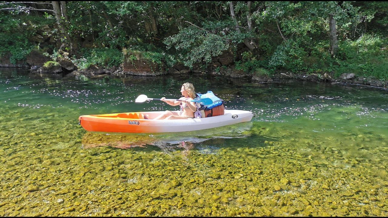 CANOE dans les gorges du Tarn + rencontre avec les poissons - Parcours 13kms - (Version courte 16mn)