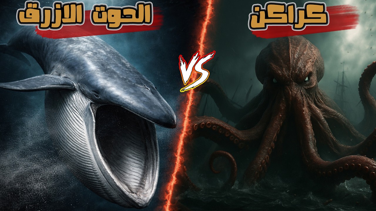 معركة الحوت الازرق ضد كراكن .... من سينجو؟