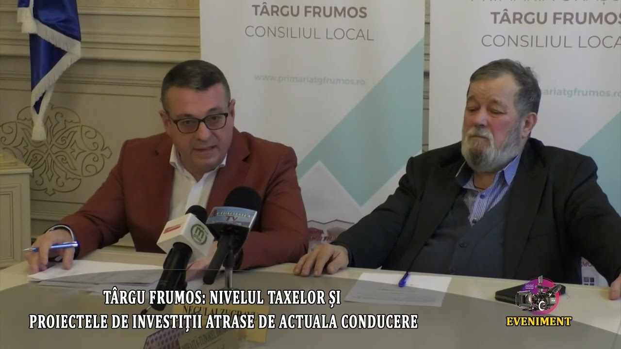 T&Acirc;RGU FRUMOS: NIVELUL TAXELOR ȘI PROIECTELE DE INVESTIȚII ATRASE DE ACTUALA CONDUCERE