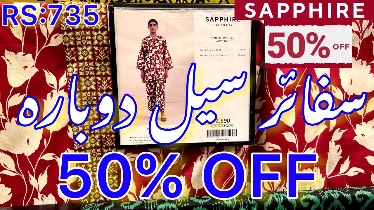 sapphire sale today | sapphire biggest summer sale 2024 | sapphire lawn | volume 5