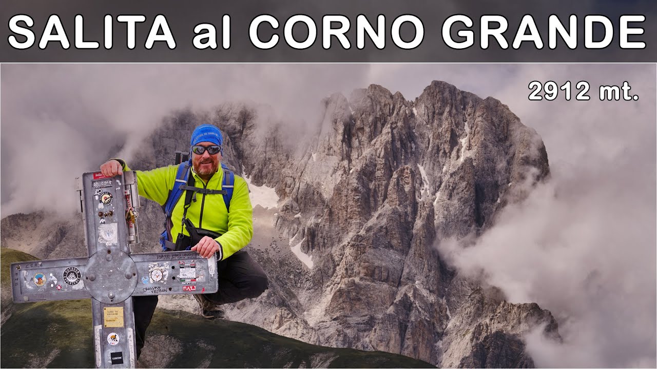GRAN SASSO: salgo sul Corno Grande vetta occidentale 2912 metri la cima più alta degli Appennini