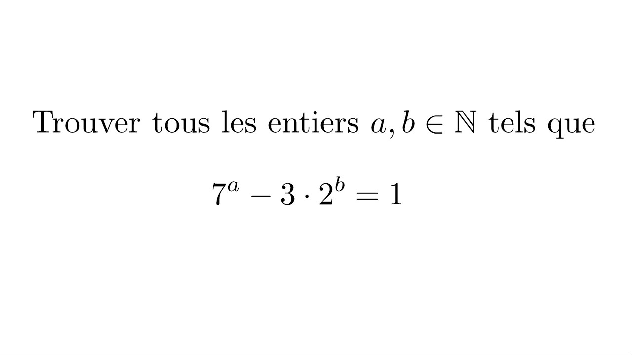 Une équation diophantienne sur des puissances [TN-C-24]