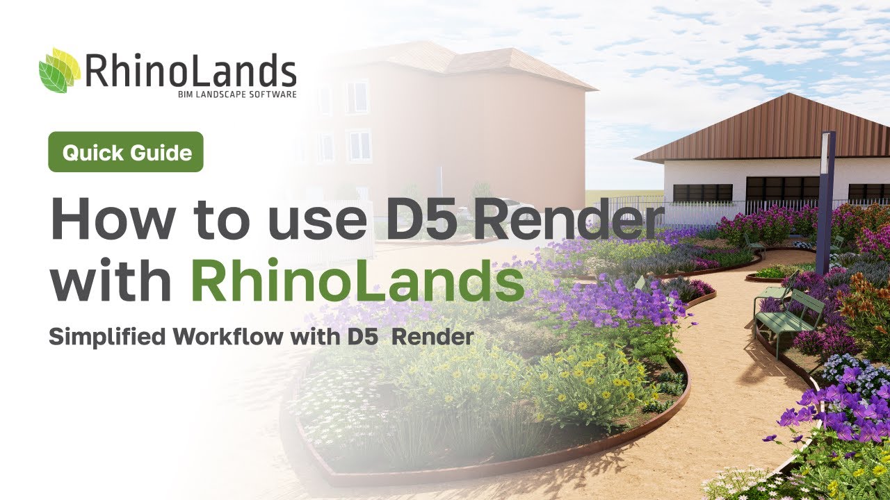 Как использовать D5 Render для RhinoLands