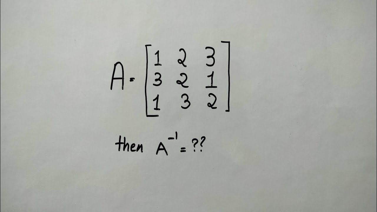 Inverse of 3*3 matrices / using adjoint method #matrices #matrix #inverseofmatrix