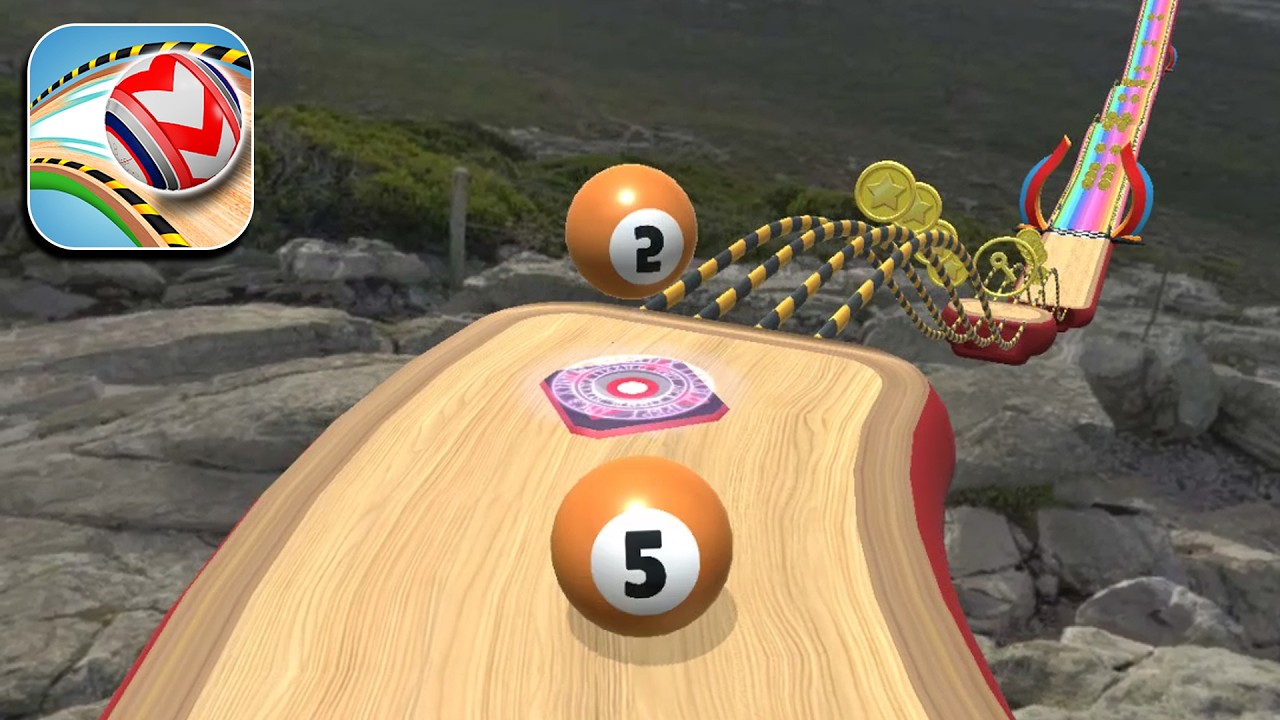 Rolling Balls 3D Sky Race Speedrun Gameplay Levels 93-94