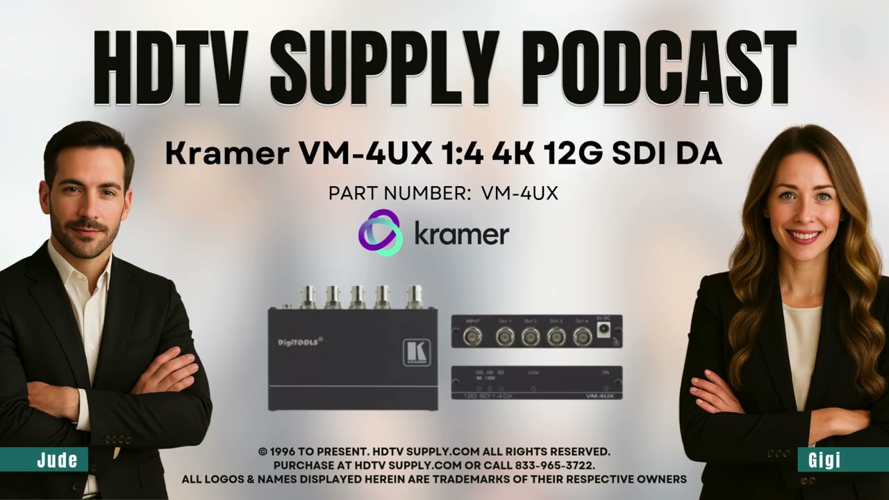 Kramer VM-4UX 1:4 4K 12G SDI DA