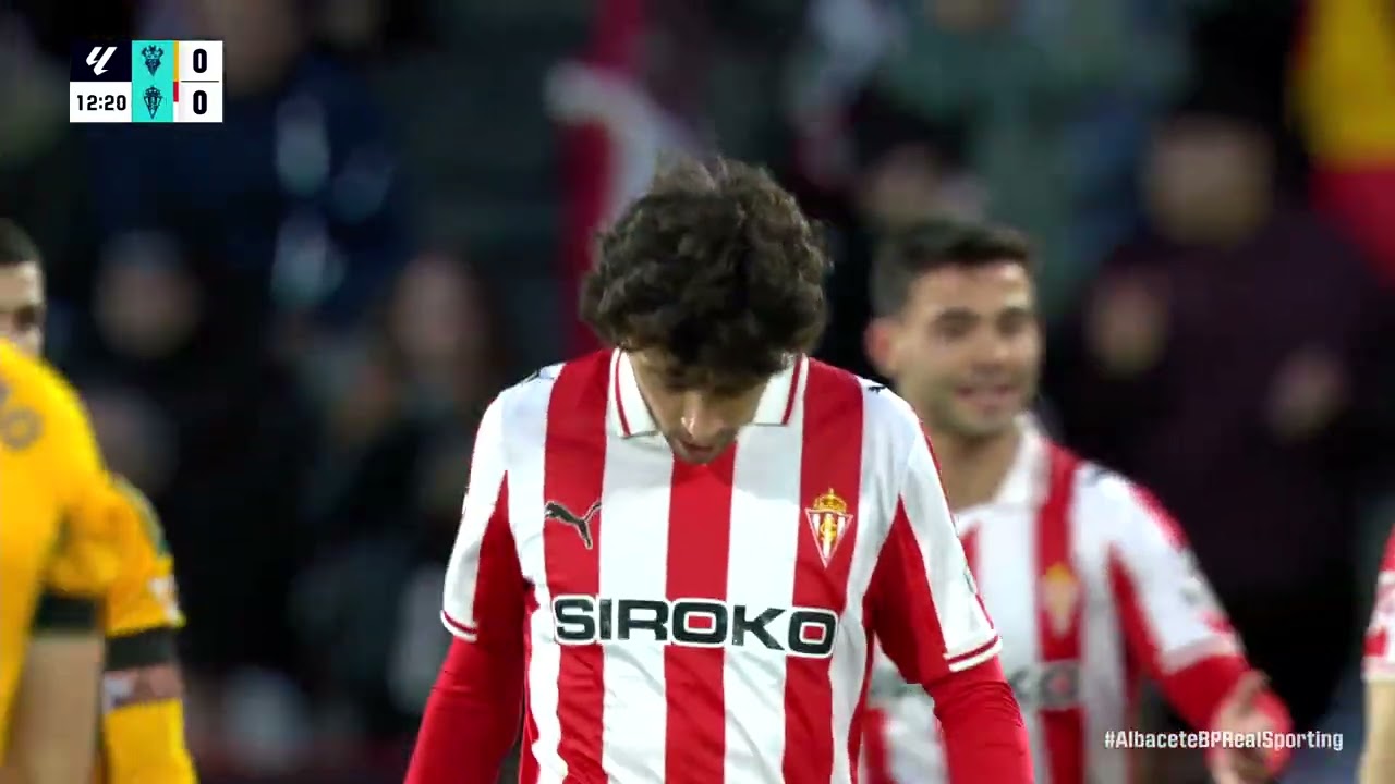 Jonathan Gómez: La Liga 2: Albacete (1) vs Sporting (1) 02.15.26 (Albacete, Spain)