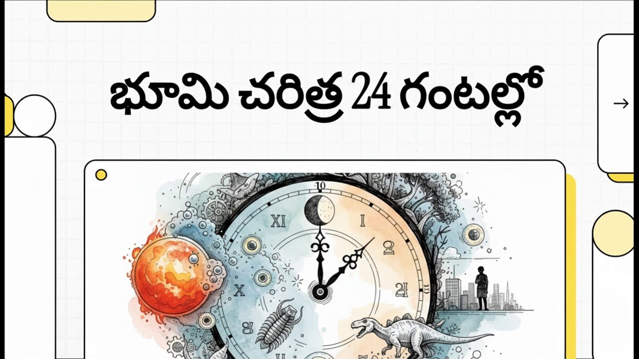 4.5 బిలియన్ సంవత్సరాలు… కేవలం 7 నిమిషాల్లో 😮🌍 | Earth History Telugu
