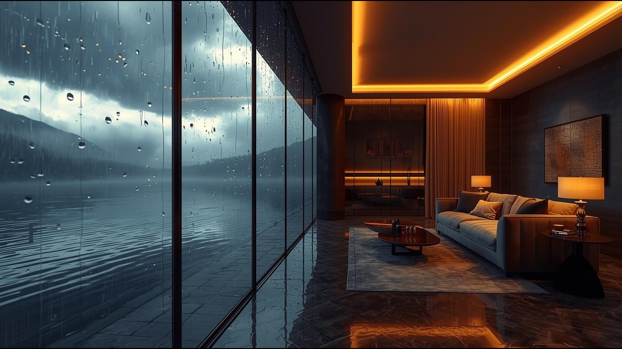 Rainy  Luxury Jazz Lounge  | 3 Hours Relaxing Smooth Jazz Cafe Music for Study, Work & Stress Relief
