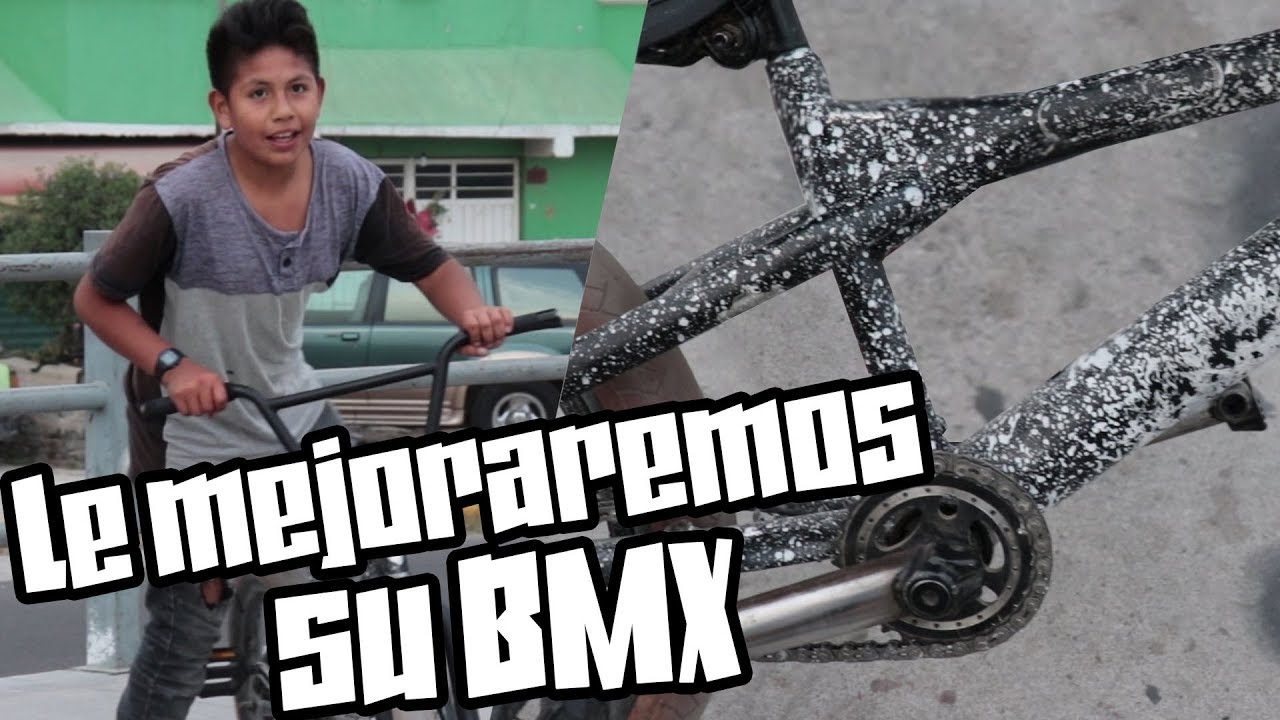 Apoyaremos a este niño de 12 años a mejorar su BMX + Alexis Merino hace su primer 180 barspin