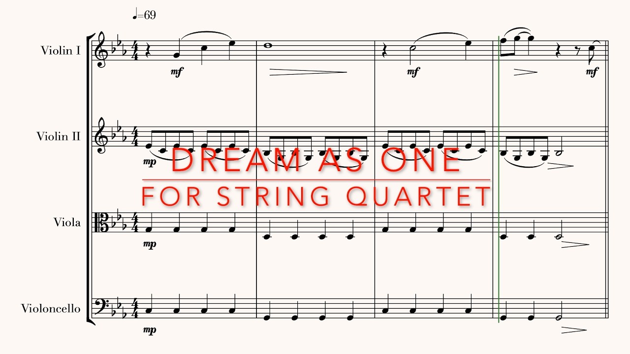 Dream as One (Avatar: Frontiers of Pandora) - String Quartet [Sheet Music]