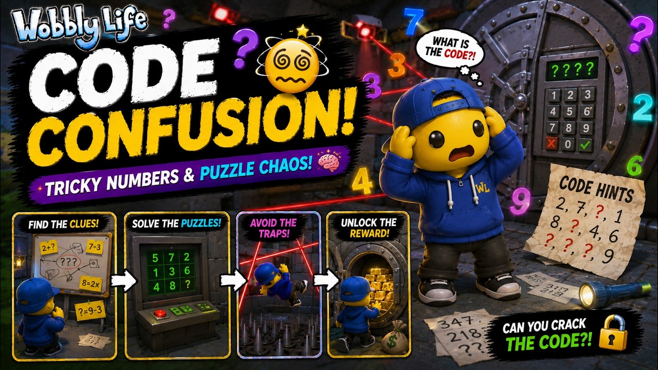 Wobbly Life – Code Confusion 😵‍💫 | Tricky Numbers & Puzzle Chaos!