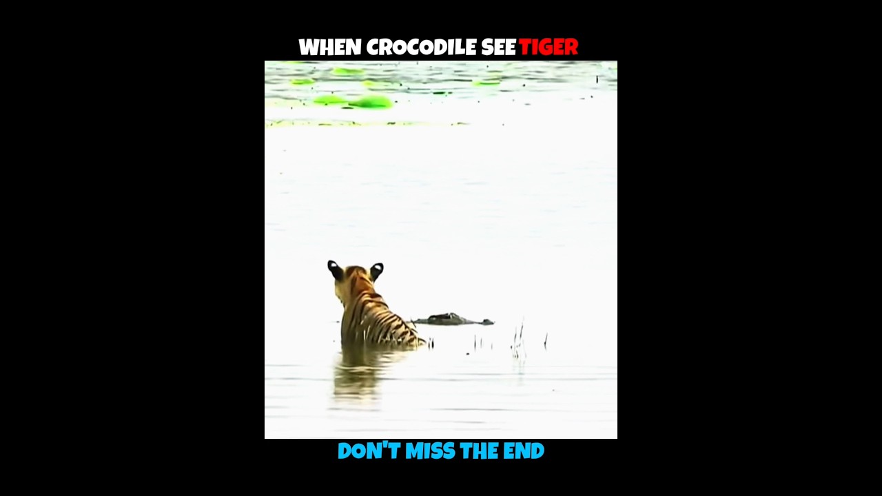 Crocodile V/S Tiger & Lion #viralshorts #viralytshorts #shorts #animalshorts #ytshorts #wildlife