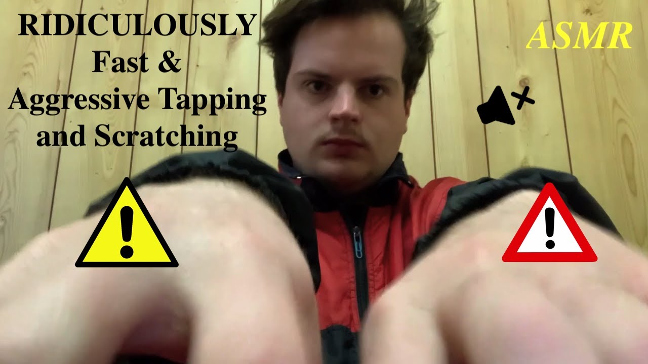 Ridiculously Fast & Aggressive ASMR Tapping and Scratching (Lofi) [No Talking]