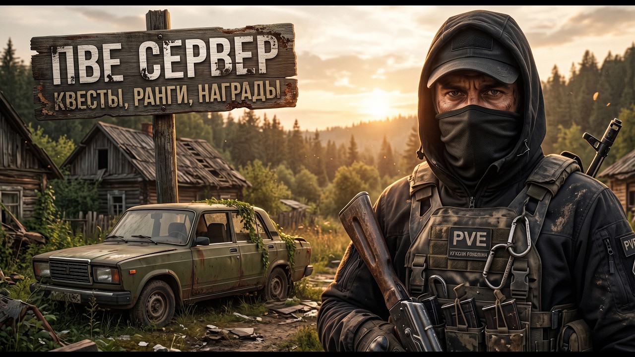 DAYZ PVE | ПРОМО | КВЕСТЫ, РАНГИ, НАГРАДЫ, КОЛЛЕКЦИИ | ПВЕ СЕРВЕР RACCOON CITY