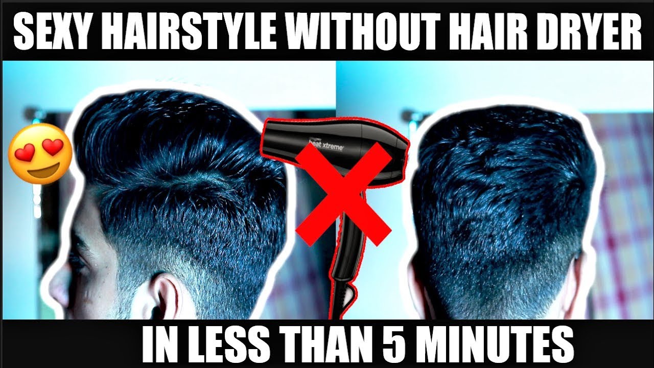 STYLE YOUR HAIR WITHOUT A HAIRDRYER! How to style your hair at home in 5 minutes