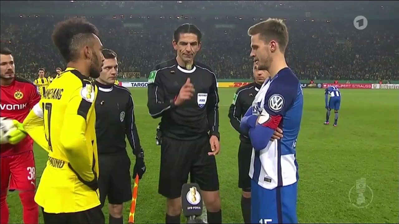 Borussia Dortmund [4:2n.E.] Hertha BSC Berlin DFB-Pokal 8/2/2017 Elfmeterschießen   KOMPLETT
