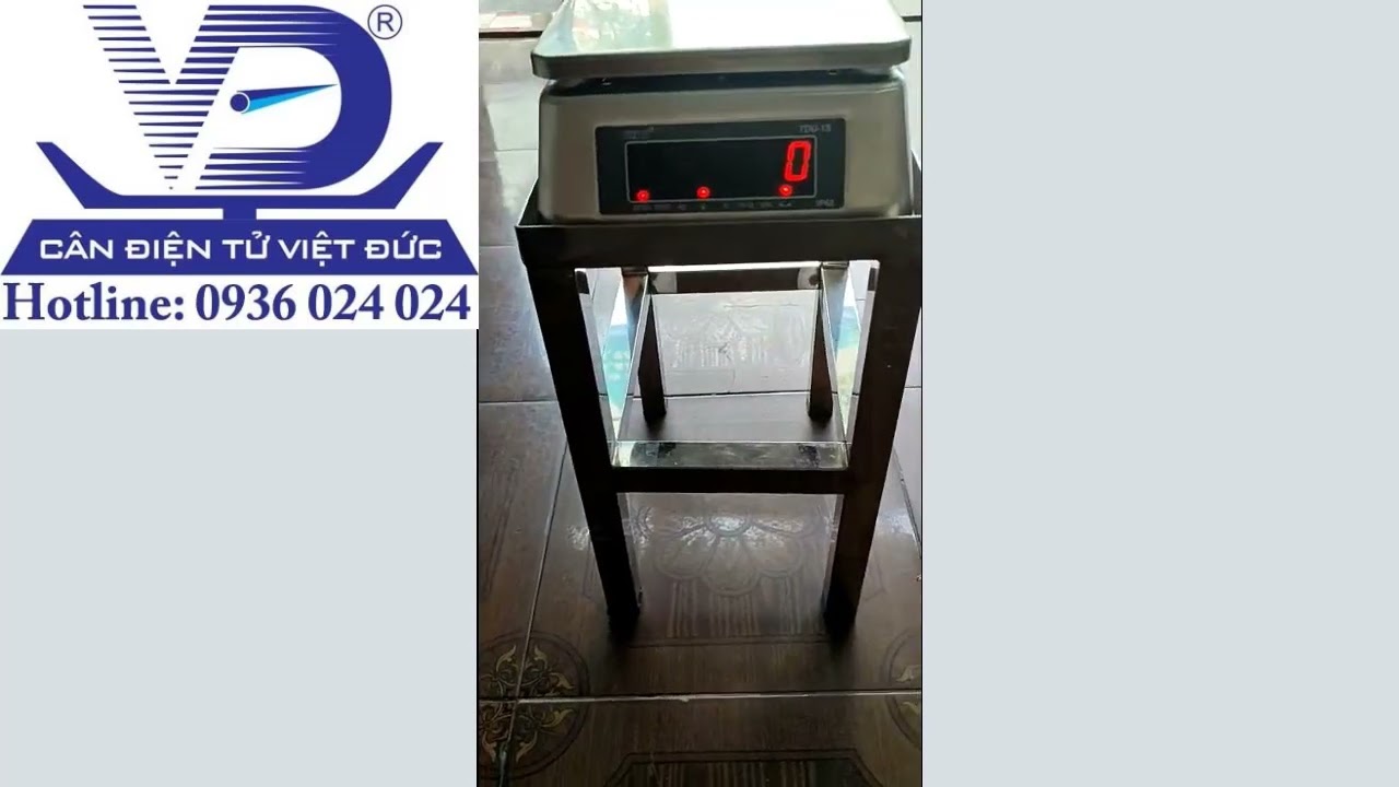 GIỚI THIỆU CÂN ĐIỆN TỬ THUỶ SẢN TDU-1S CÓ KHUNG GIÁ ĐỠ