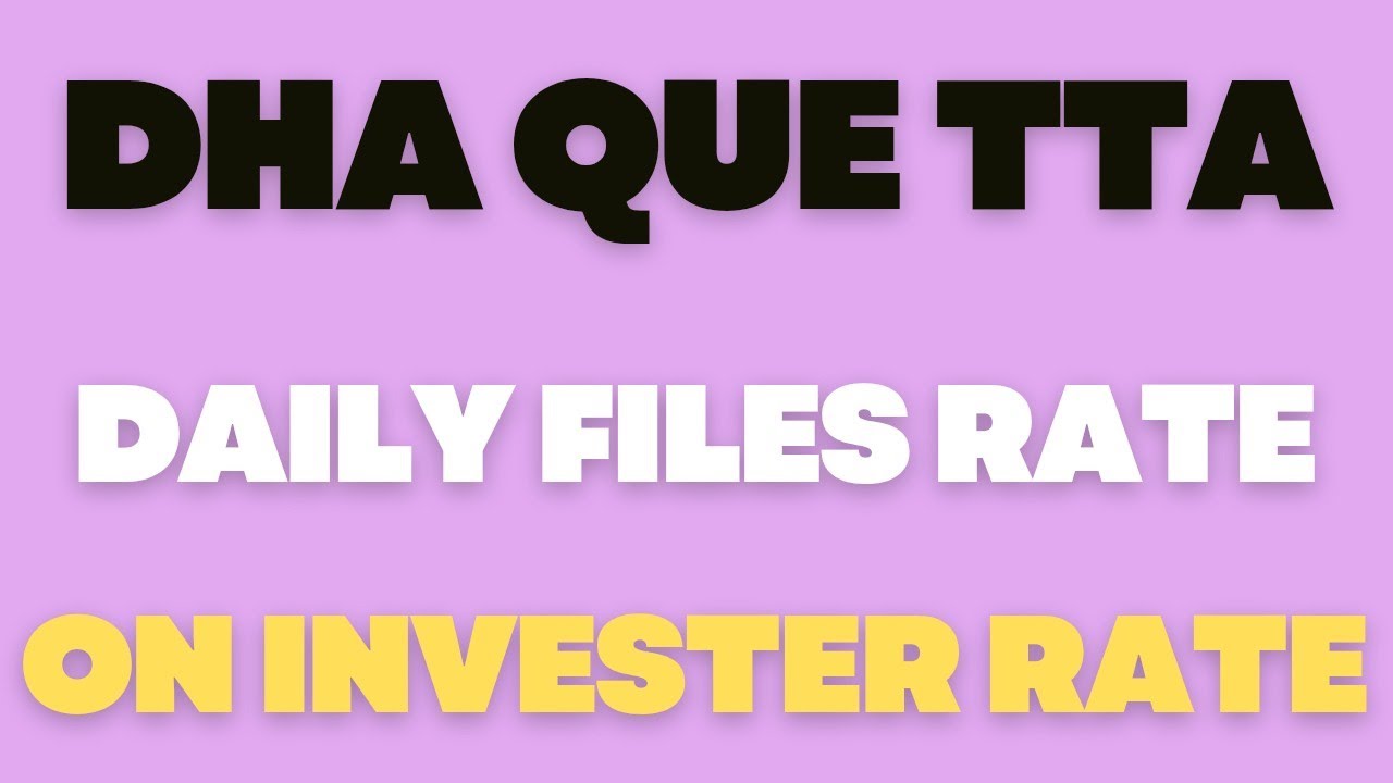 DHA Quetta Daily Update | Rates Down = Huge Profit Opportunity 💰