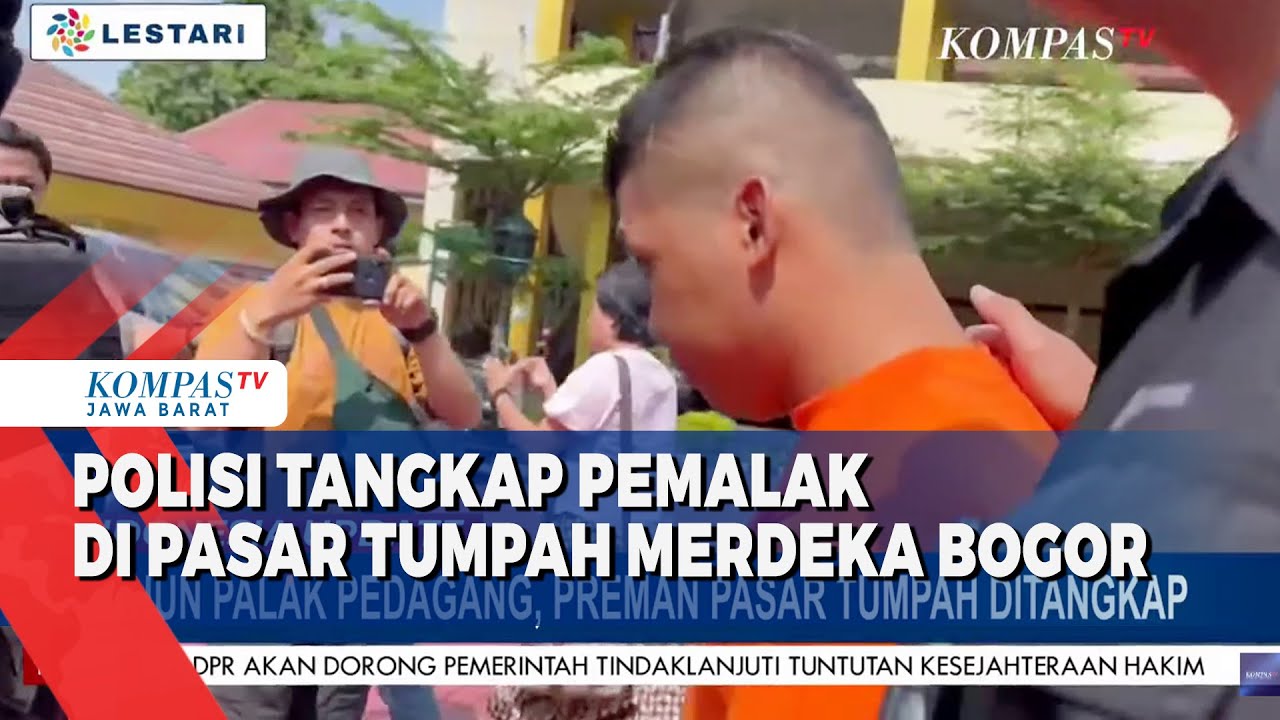 Preman Pasar Tumpah Merdeka Bogor Ditangkap, Polisi Sita Sajam