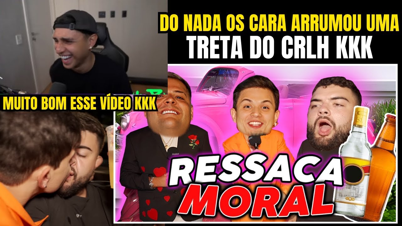 NOBRU REAGE - RESSACA MORAL: LUQUETA e MAUMAU 😂 (Paulinho o LOKO)