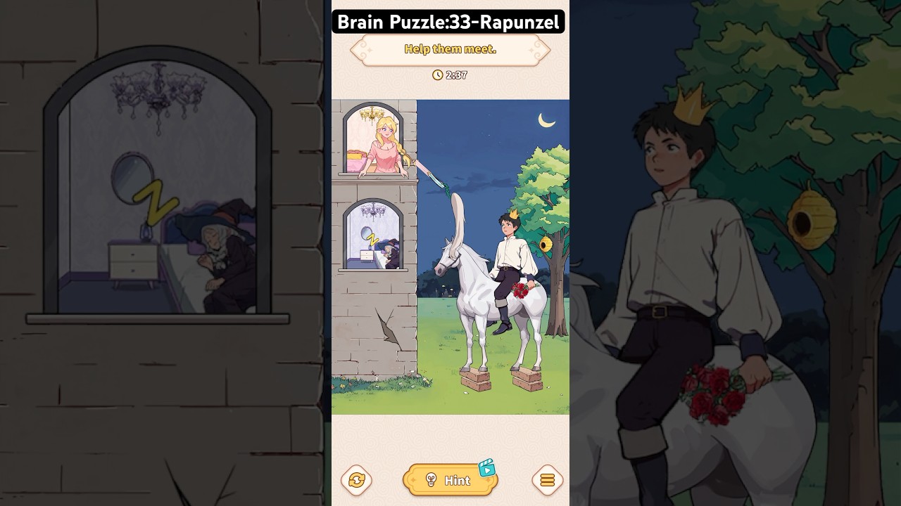 Brain Puzzle: Tricky Quest - Level 33 - Rapunzel