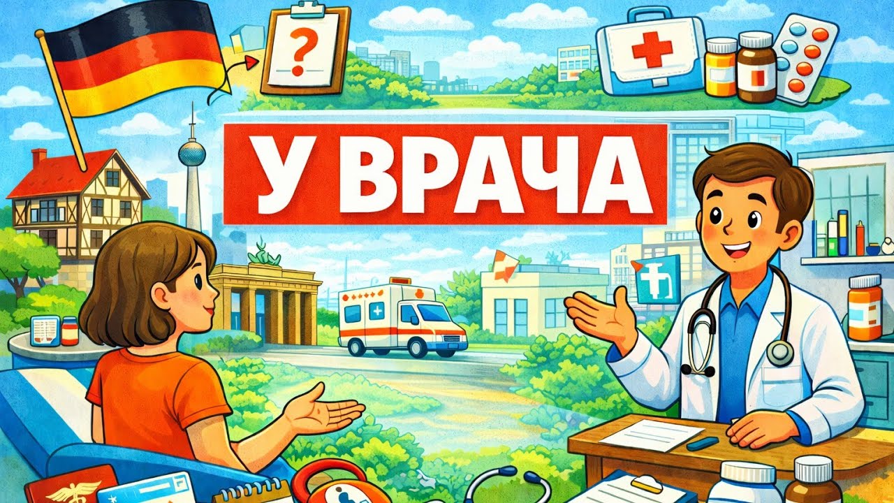 Урок 37. Beim Arzt. У врача. Немецкий с удовольствием.