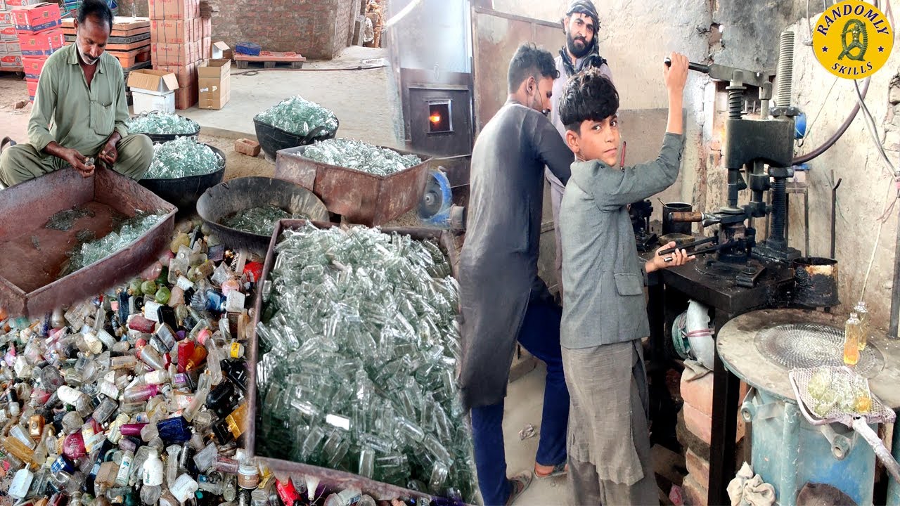 How Glass Bottles Are Made Use In Perfumes / Factory Manufacturing Process