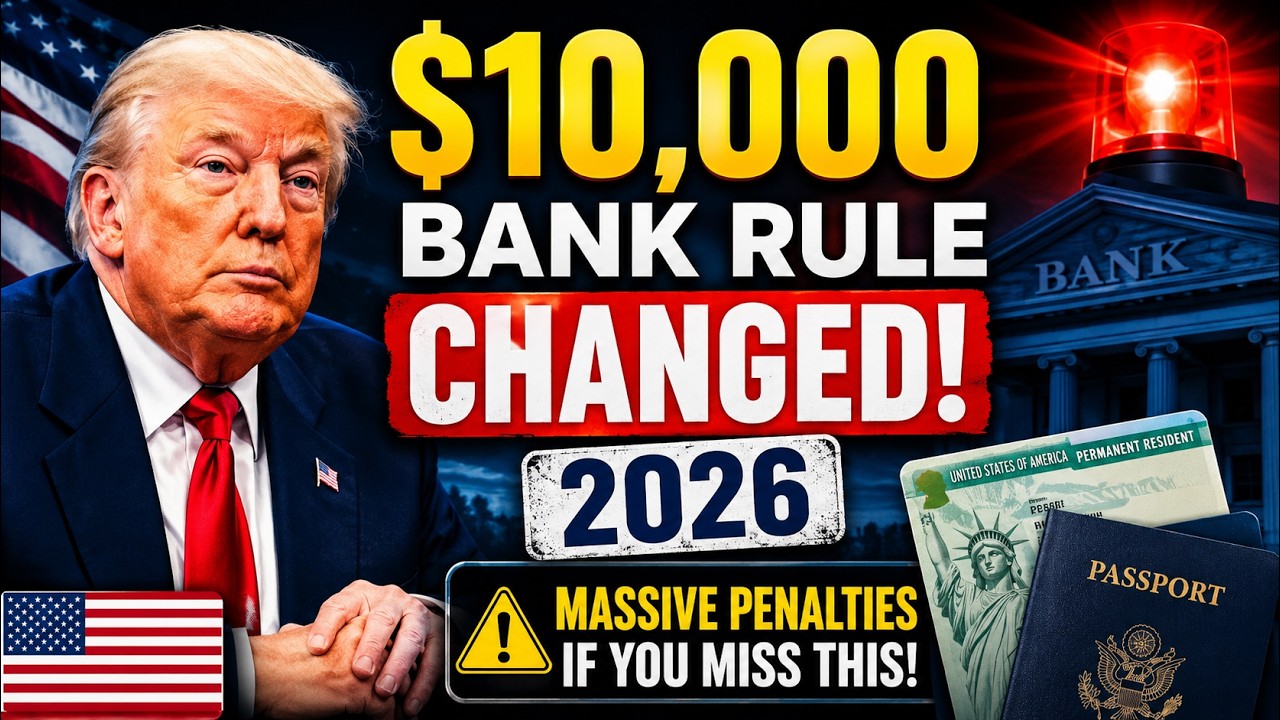 🚨 $10,000 Bank Rule CHANGED in 2026 &mdash; Green Card Holders Face MASSIVE Penalties If They Miss This
