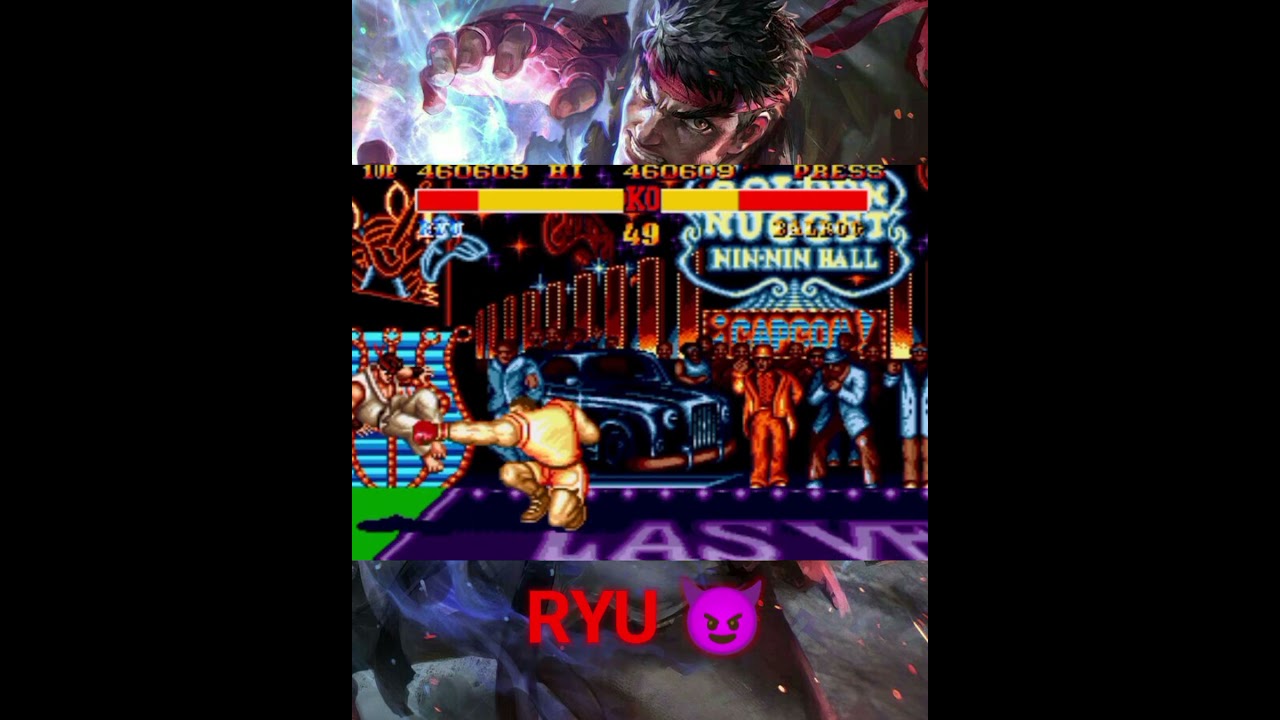 Street Fighter II RYU vs BLROG Sega Genesis Gameplay