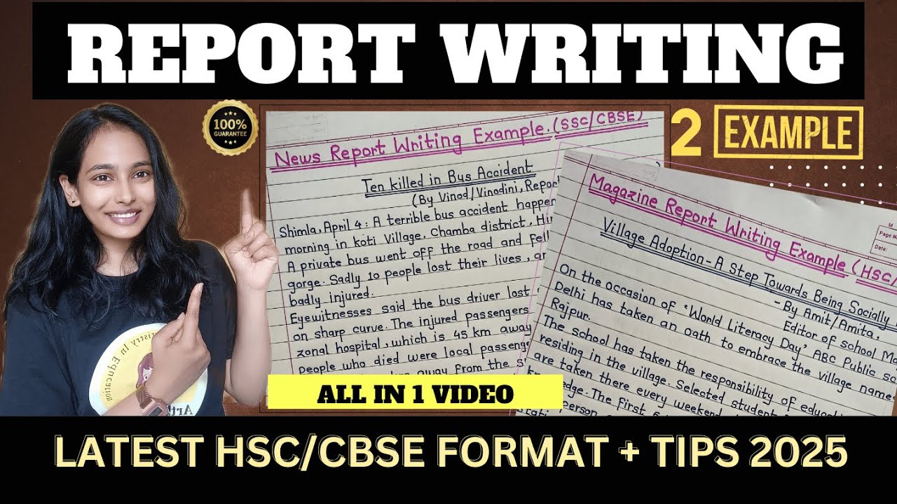 News Report Writing | Report Writing Format | Report Writing Class 12 | Writing Section Boards 2026